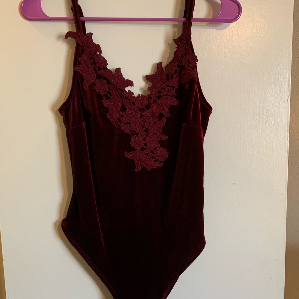 Velvet bodysuit